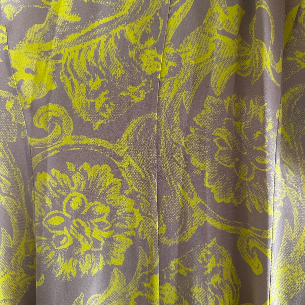 Versace Yellow and Brown Dress - Picture 8 of 11